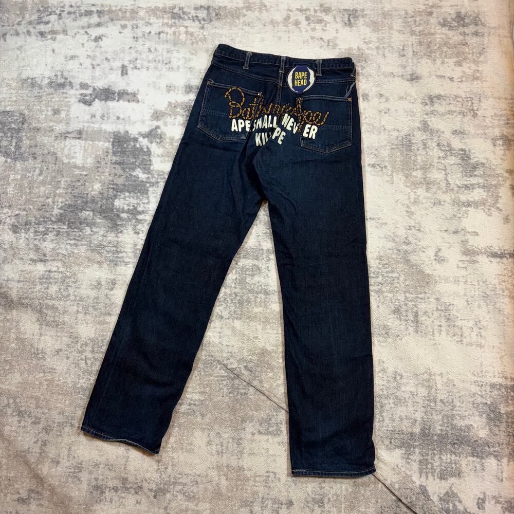 Authentic Bape 2000’s Champion Logo Jeans 30